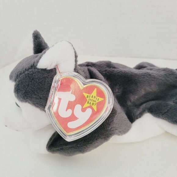 Ty Beanie Baby NANOOK The Husky Dog 4th Gen 1996 8" PRISTINE TRUSTED SELLER NWT - Picture 3 of 12